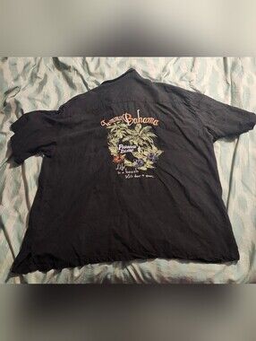 Tommy Bahama Embroidered‎ Paradise Island Life’s A Beach Button Front Men's 3XL